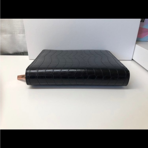 Kikki.K B6 Black Croco Leather Zippered Planner - Picture 10 of 12